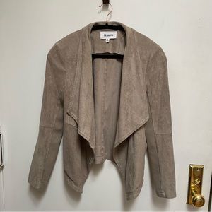 BB Dakota Tan Drape Front Jacket Size S
